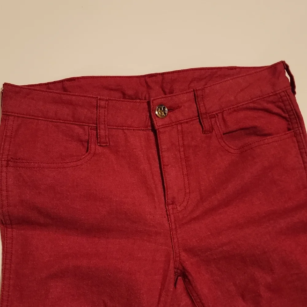 Tory Burch Red Denim Jeans 27